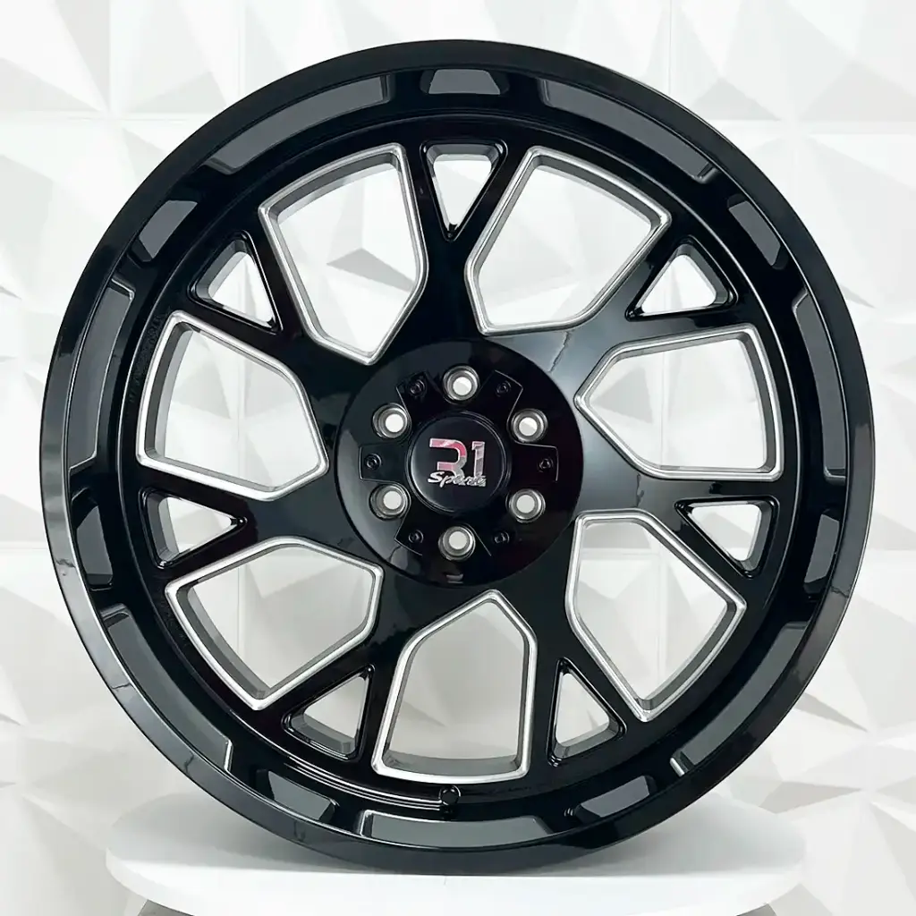 RIN 24X12 6-139.7 R1 SPORT LE5505 BLACK MILLING ET-42 CB106