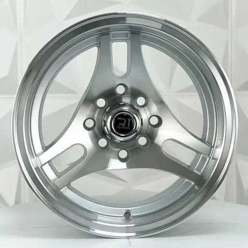 [132123] RIN 13X7 4-100/114.3 R1 SPORT L2169 SILVER MACHINED FACE AND LIP ET-10 CB73.1
